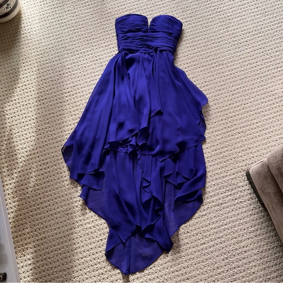 Blue / Indigo hi-low Le Chateau gown - Picture 1 of 16
